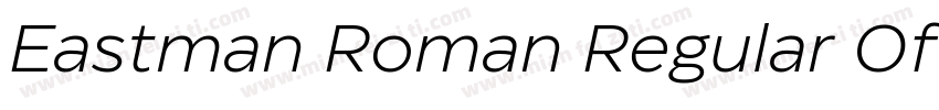 Eastman Roman Regular Offset字体转换